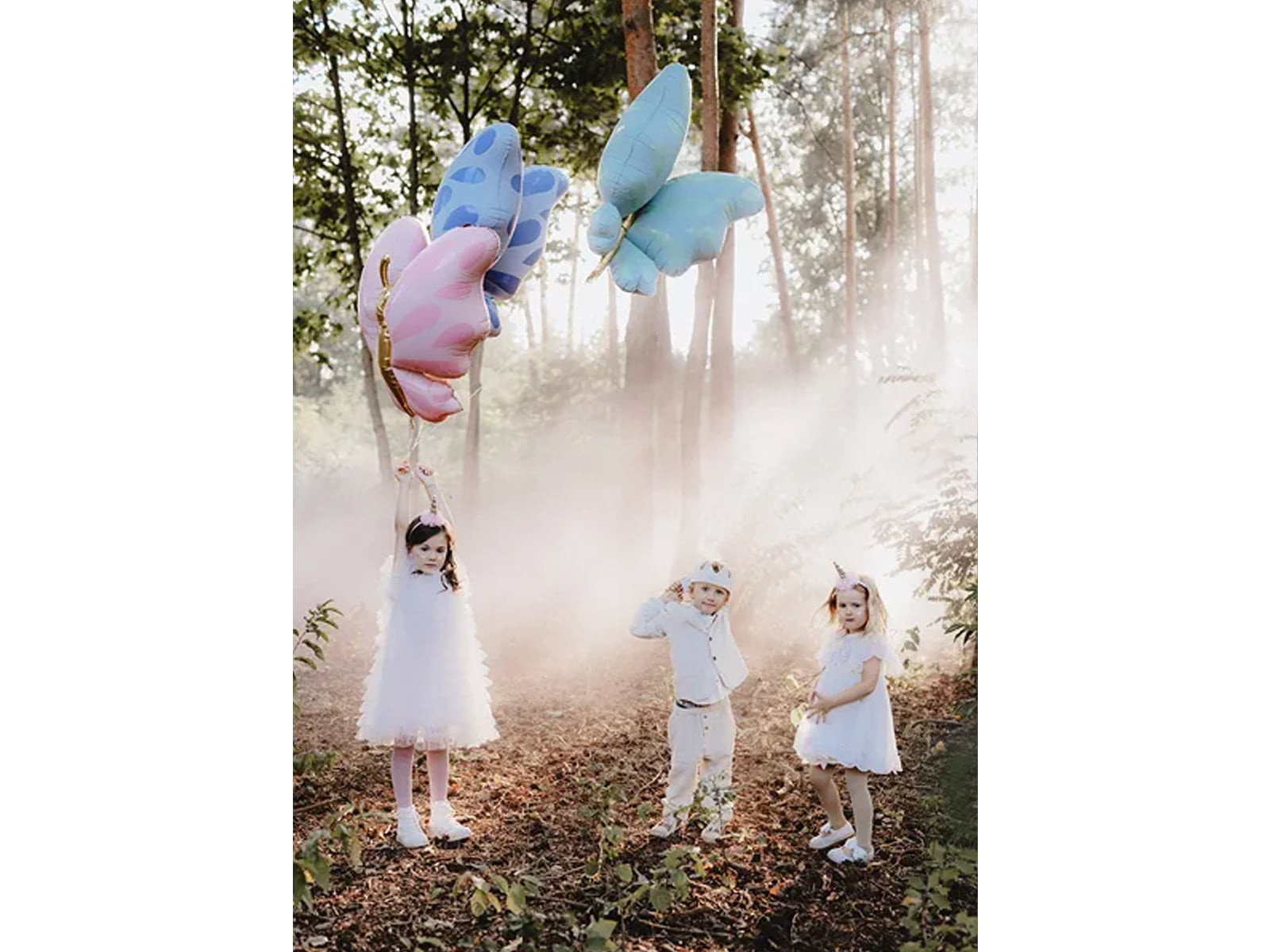 Balon foliowy Motyl 69x69cm błękit FB248-011 PartyDeco